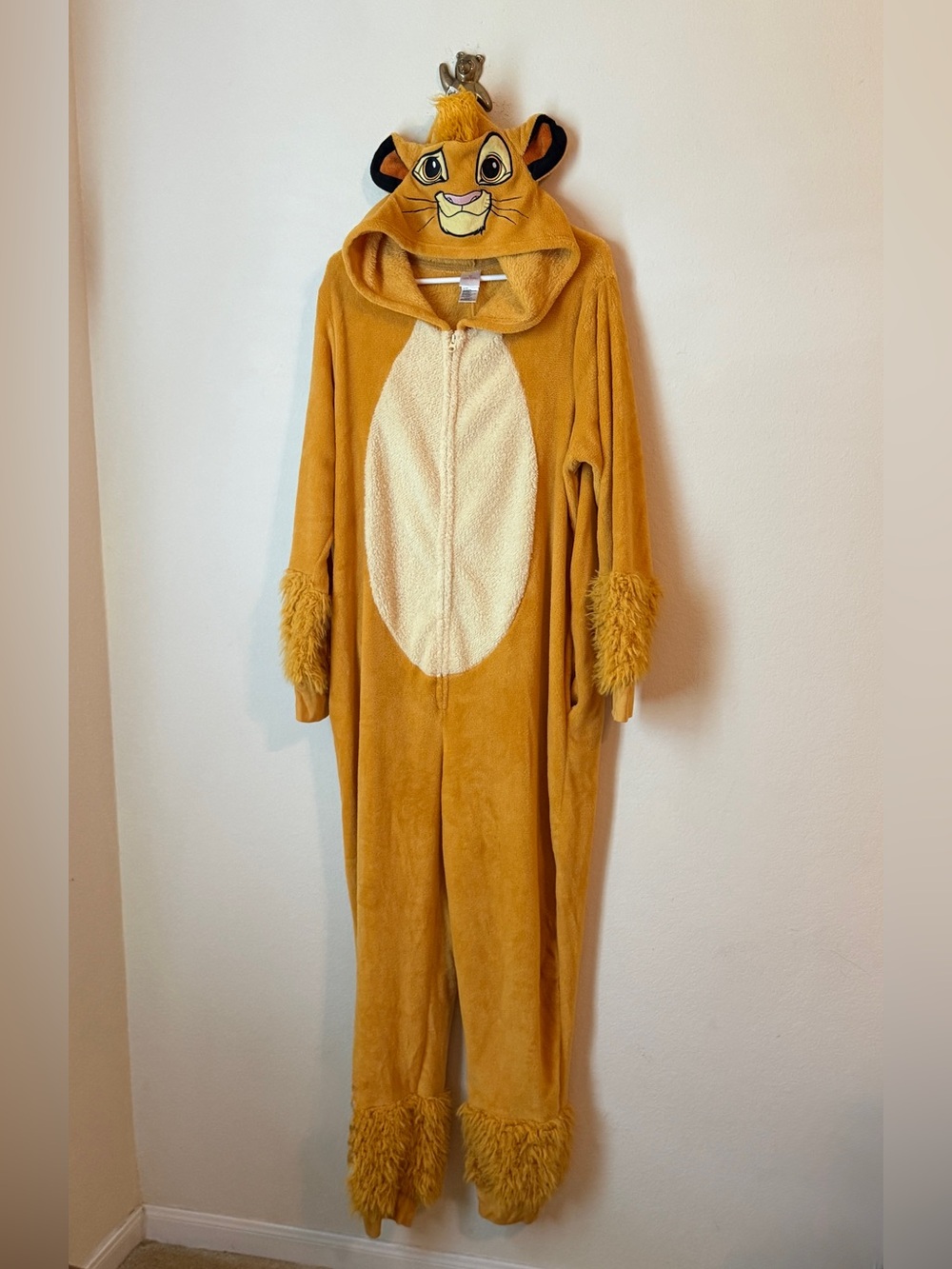 Adult Disney The Lion King Simba Plush Hooded Onesie 2X